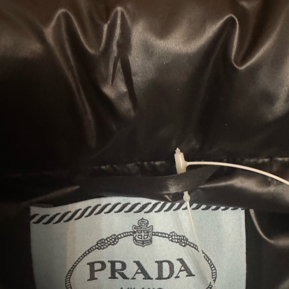 Prada Black Jacket with Silver Zipper - Picture 5 of 6